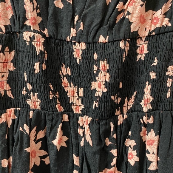 LOFT Floral Smocked Back Dress - Picture 3 of 8